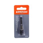 Держатель для бит 60мм магнитный, с шариковым фиксатором КРАТОН