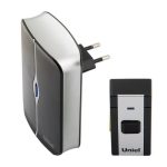 Звонок беспроводной 220В (база в розетку) 36 мелодий черный с белым UDB-093W-R1T1-36S-BL/WH ТМ Uniel