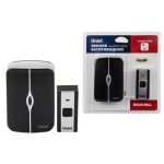 Звонок беспроводной 220В (база в розетку) 36 мелодий черный с белым UDB-093W-R1T1-36S-BL/WH ТМ Uniel