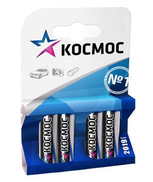 Батарейка мизинчиковая алкалиновая LR 3 1.5 V "КОСМОС" блистер (4/48/576)