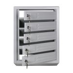 Ящик почтовый вертикальный 5-ти секционный (п/о) без задней стенки ПЯВ-5 600*380*190мм