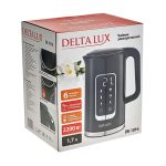 Чайник эл. DELTA LUX DE-1016 1,7л 2200Вт диск, LED-дисплей, 5 режимов, черный