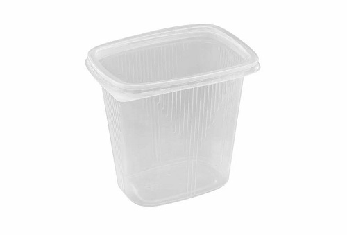 Контейнер одноразовый 500мл с крышкой 108*82*105мм (100)