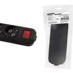 Колодка 2 с/з с выкл черная Народная TDM (10)