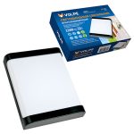 Светильник влагозащищенный LED 22Вт 4000K IP65 черный 200x160x58мм ТМ Volpe