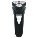 Бритва эл SAKURA SA-5429BK аккум, 3 головки, триммер, сухое бритьё аккум