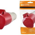 Розетка силовая 224 переносная 3Р+РЕ 32А 380В IP44 TDМ (1/10)