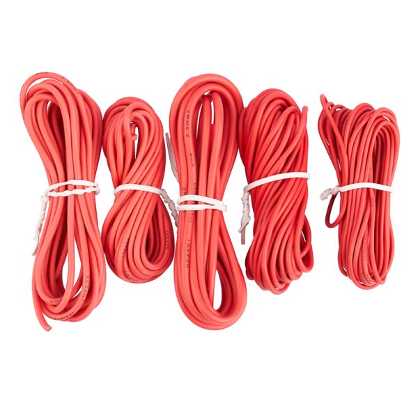 Набор автопровода АССОРТИ красный 0,50*5м/0,75*5м/1*3м/1,50*3м/2,50*2м REXANT