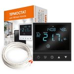 Термостат для теплого пола от +5 до +40 графит UNIVersal