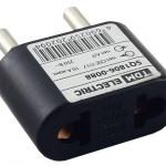 Переходник СЕЕ7/17-A/F плоский 10А черный TDM (50)