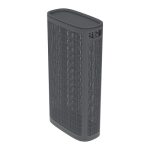 Плетёная корзина для белья «Лён» 60л (430×200×800мм) (сборная) (графит)