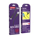 Кабель для зарядки и передачи данных S40 Lightning черный, 2,4А, 1м Smartbuy