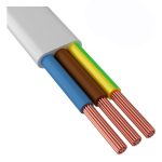 Провод ШВВП (ПУГНП) 3*1,5 белый ТУ метрированный (100)