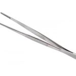 Пинцет прямой, узкий, рифленный 145мм ПРОФИ