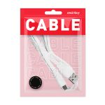 Дата-кабель Smartbuy USB - micro USB, плоский, длина 1м, белый