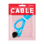 Дата-кабель Smartbuy USB - micro USB, длина 1м, цветные, голубой