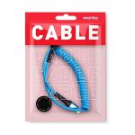 Дата-кабель Smartbuy USB - micro USB спиральный длина 1м, синий