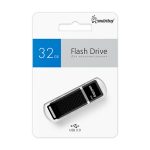 Флеш-драйв 32GB USB 2.0 Quartz series Black Smartbuy