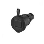 Розетка переносная с крышкой каучук 2P+PE 230V 16A IP44 DYNEL DY-01-01-005 (1/16/192)