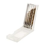 Набор сверл по металлу P6M5K5 5 шт 3-8мм КОБАЛЬТ  шестигранный хвостовик KRANZ