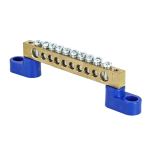 Шина N ноль 6*9мм 10/2 10групп/на двух угловых изоляторах DYNEL DY-02-02-126