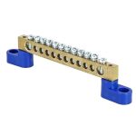 Шина N ноль 6*9мм 12/2 12групп/на двух угловых изоляторах DYNEL DY-02-02-127