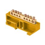 Шина PE земля 8*12мм 8/1 8групп/на DIN-изоляторе DYNEL DY-02-02-258