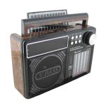 Приемник RX-868S FM/AM/SW1-8 USB TF, встроенный аккум, шнур TYPE-C/2R20, солнечная батарея