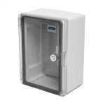 Корпус пластиковый прозрачная дверь ЩМПп 280*210*130мм УХЛ1 IP65 белый DYNEL DY-02-01-004