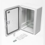 Корпус пластиковый прозрачная дверь ЩМПп 350*250*150мм УХЛ1 IP65 белый DYNEL DY-02-01-005