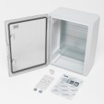 Корпус пластиковый прозрачная дверь ЩМПп 400*300*165мм УХЛ1 IP65 белый DYNEL DY-02-01-006