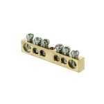 Шина PEN земля-ноль 6*9мм 6/1 6групп/крепеж по центру DYNEL DY-02-02-002