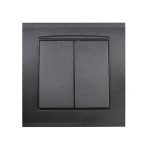 Выключатель 2 кл Бриллиант графит с/у UNIVersal