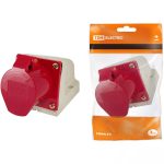 Розетка силовая 125 стационарная 3Р+РЕ+N 32А 380В IP44 TDM (1/10)