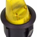 Выключатель клавишный круг 250V 6А (3с) ON-OFF желтый REXANT