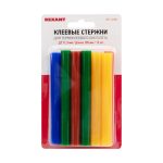 Клеевые стержни универсальные 11*100мм цветные (12шт/уп) блистер REXANT