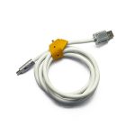 Кабель TYPE-C 1м 6A 120Вт S-218-V8 Ø6мм силиконовый белый с застежкой в коробке