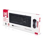 Комплект проводной: клавиатура+мышь 114282 черный Smartbay ONE (1/20)