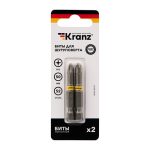 Бита PH2*50 мм для шуруповерта (2шт/уп) KRANZ