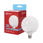 Лампа LED декоративный шар 30Вт Е-27 6500К 220V 3000Лм 125мм GL125-VC IN HOME