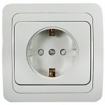 Розетка 1 с/з с/ш с/у белый CLASSICO 2028x IN HOME (10)