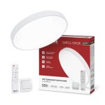 Светильник светодиодный с пультом 95Вт 3000-6500К 7600Лм SCANDY SIMPLE-95RCW 400*50 белый IN HOME