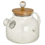 Чайник заварочный ALPENKOK AK-5549 1000мл боросиликатное стекло светлое