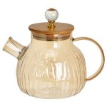 Чайник заварочный ALPENKOK AK-5550 1000мл боросиликатное стекло желтое