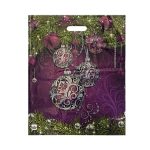 Пакет с вырубной ручкой 450*380*0,060 Ламинат Еловая веточка (1/50)