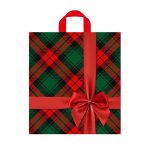 Пакет с петлевой ручкой 440*400*0,075 ПВД Бантик на красном (1/50/300)