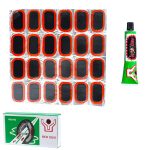 Комлект заплаток на 24 шт средние 5,0х3,5см RS2402 для ремонта колес RED SUN 10-200