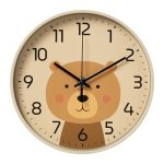 Часы настенные МЕДВЕЖОНОК круг d=19,5см, корпус хаки