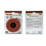 Круг зачистной коралловый CERAMIC 125*22мм быстрая установка, адаптер KRANZ