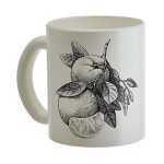 Кружка 300мл 1208/DPP МАНДАРИН бел/черн (1/24)